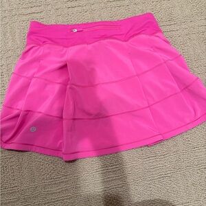 LULULEMON pink pace rival skort